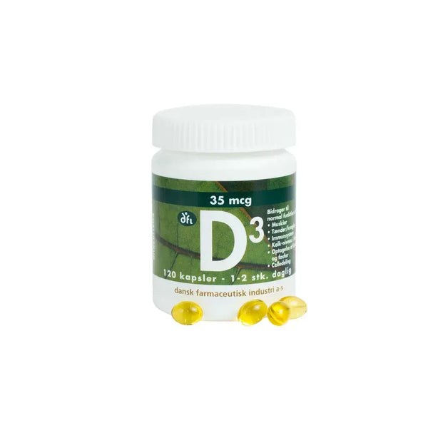 Berthelsen D-vitamin, 35 mcg. 120 kapsler
