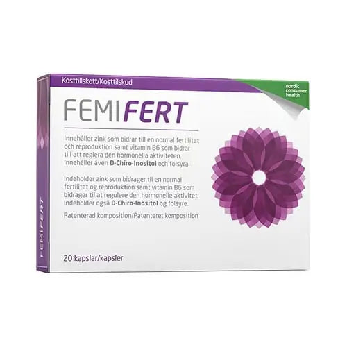 Femifert kosttilskud med D-Chiro-Inositol. 20 stk.