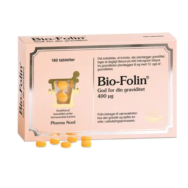 Bio-Folin. 400 µg. Til før og under graviditet