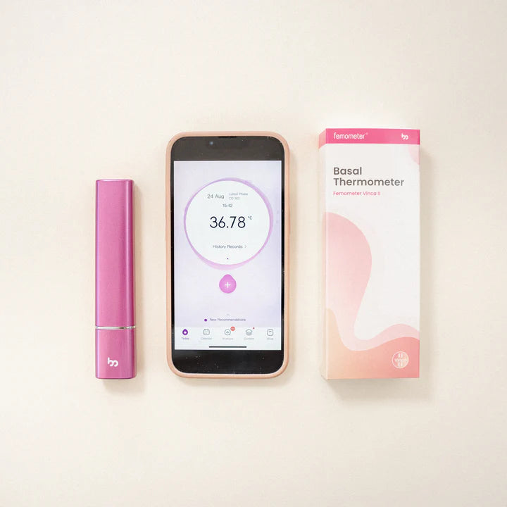 Femometer Ovulation Test Strip. 20 pcs. + Femometer Pregnancy Test. 10 pcs. + Femometer Vinca II Thermometer