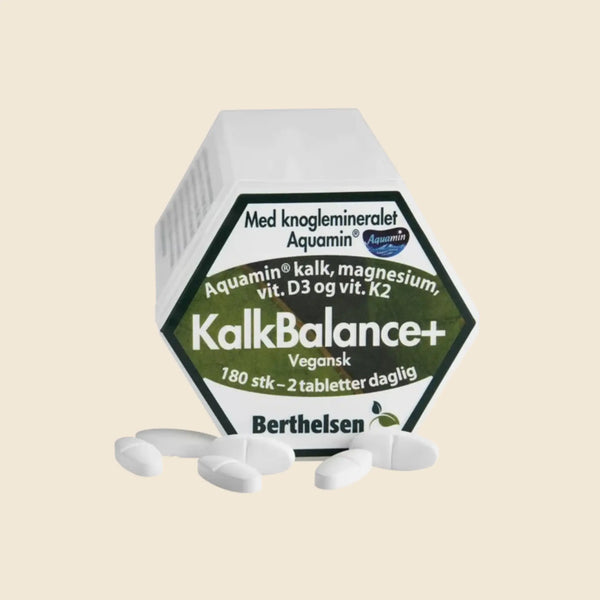 Kalkbalance+ Vegansk kalktilskud. 180 tabletter