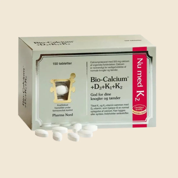 Pharma Nord Bio-Calcium+D3+K1+K2. 150 tabletter