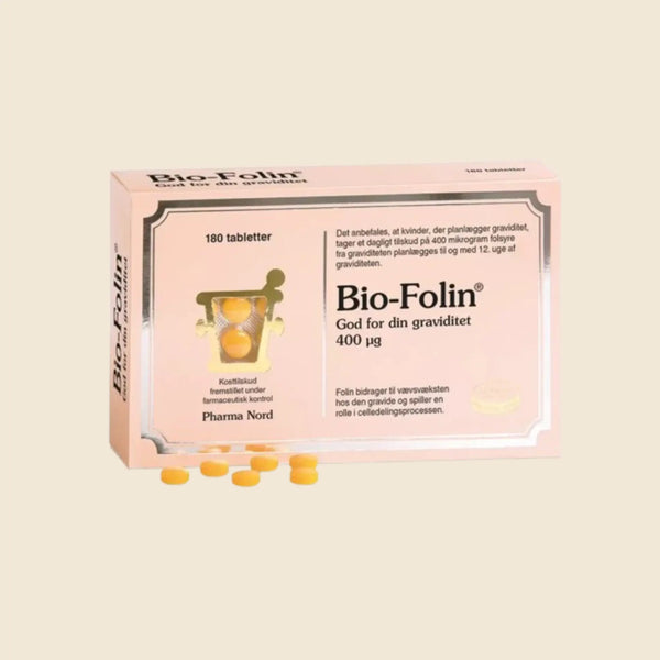 Pharma Nord Bio-Folin - Folsyre til før og under graviditet. 180 tabletter