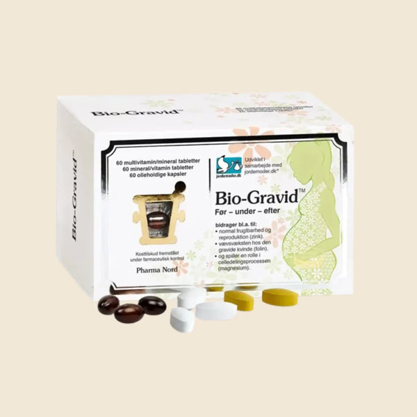 Pharma Nord Bio-Gravid - til før, under og efter graviditet. 3x60 tabletter