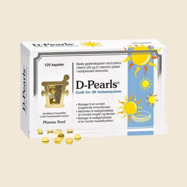 Pharma Nord  D-Pearls, D3 Vitamin 20 µg .120 kapsler