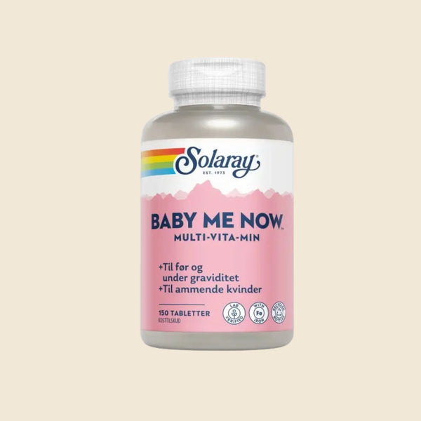 Solaray Baby-Me-Now. Multivitamin. 150 tabletter