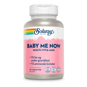 Solaray Baby-Me-Now. Multivitamin. 90 tabletter